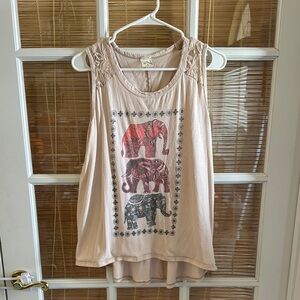 American Age elephant tank top
